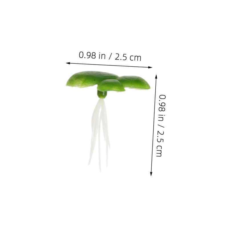 Kisangel 6 Pack Fake Floating Duckweed for Aquarium Pond Natural