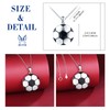 MICYUMI Women's Photo Locket Necklace 925 Sterling Silver Round Football