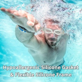 Water Gear No-Leak Anti-Fog Goggles (CLEAR)