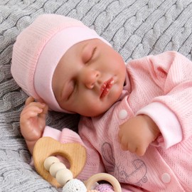 Aori Lifelike Reborn Baby Dolls,20 inch Real Life Baby Girl,Poseable Realistic Newborn Toddler Doll with Feeding Kit Gift for Kids Age 3+