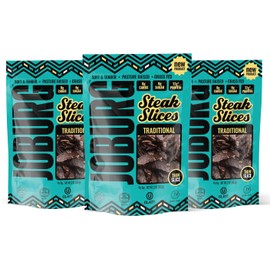 JOBURG VARIETY FLAVORS Steak Slices Biltong Meat Snack Kosher Multi pack/3 (6OZ, TRADITIONAL)