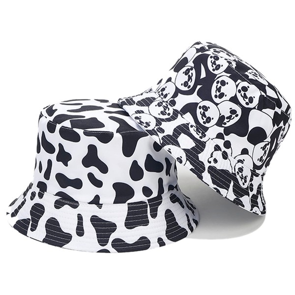 Arogheiz Bucket Hat for Women Double Sided Sun Hat Reversible