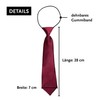 DonDon® Children’s Boy’s Tie, Silk Look, Shiny, Elasticated -