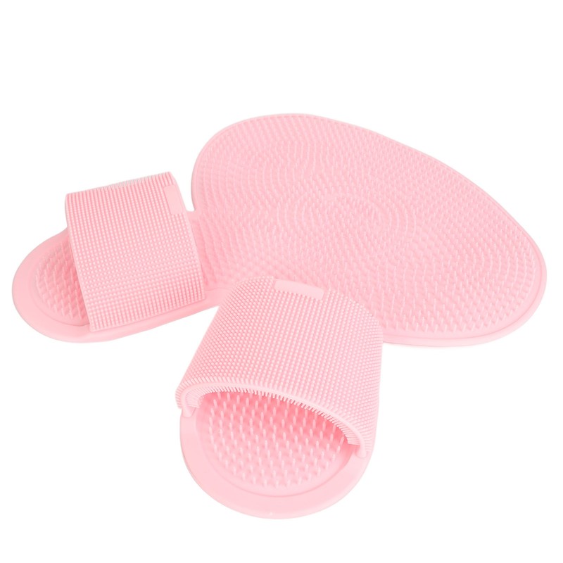 Foot Scrubber Shower Mat with Strong Suction Cups Prevent Slip