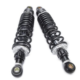 Hegeiis 320mm 12.6 inch 7mm Spring Universal Motorbike Air Shock Absorber Rear Suspension ATV Quad Scooter Dirt Bike Adjustable Inflatable Air Damping