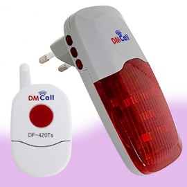 Daemyung Plug-in FM Strobe Light (DR-520RS) Long-Range Emergency Bell Wireless Bell