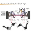 X AUTOHAUX 2pcs Front Stabilizer Bar Link Stabilizer Link Kit