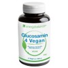 Glucosamine 4 Vegan 620 mg per Capsule - Four Vegan Ingredients in One for Well-being: Glucosamine, Chondroitin, MSM (Methylsulfonylmethane) and Acerola Vitamin C - 90 Capsules
