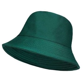 ASD Accessories Bucket Hat Unisex Cotton Fisherman Sun Cap Summer Beach Fishing Bucket Hat for Mens Womens (Green)