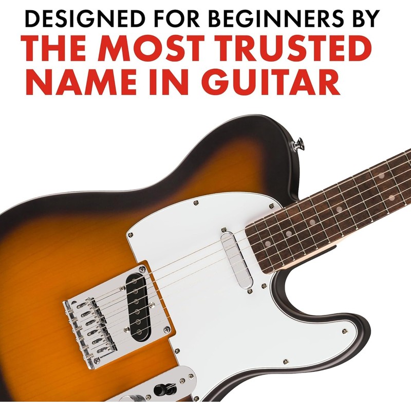 Fender Squier Debut Series Telecaster Electric Guitar, Beginner Guitar, 2-Year