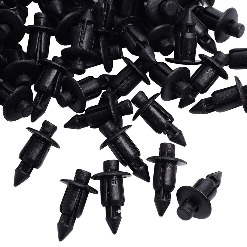 SHANGHh 100pcs 6mm Push Rivet Clips Rivet Fasteners Mud Flaps