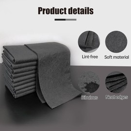 Paños de Limpieza de Microfibra, 5 Pcs Paño de Limpieza Mágico Engrosado, Toallas de Limpieza de Microfibra Reutilizable Mejorado, Aptos para la Limpieza de la Cocina, el Coche y el Hogar (30×30cm)