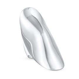 Boho geometric unique fashion statement armour full finger ring for women for teens 925 sterling silver, Silver, silver