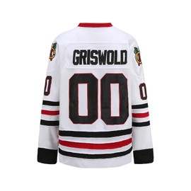 GHOSTWEAR Griswold #00 Movie Hockey Jerseys Stitched Letters and Numbers