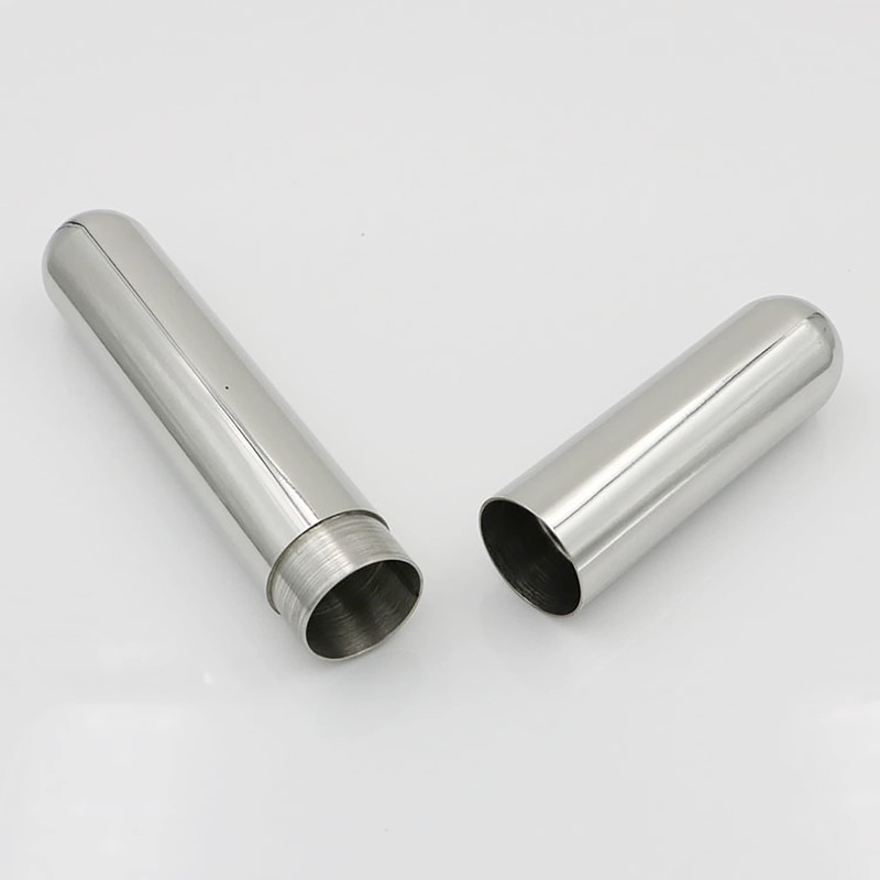 1Pcs Stainless Steel Cigar Case Cigar Tube Portable Carrying Cigar