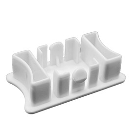 Champion Bottom Rail End Cap for Cordless 2" Horizontal Mini Blinds 240606 White