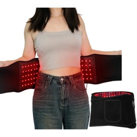 Topcupro Red Light Therapy Belt - Red Light Therapy Device with Vibration Red Light Wrap Body Massage Pad - Infrared Light Therapy for Body Relief, Recovery - Near Infrared Light