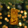 Northlight Sitting Lion Glass Christmas Ornament - 2.5" - Gold
