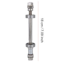 Solid Metal Bike Wheel Hub Axle, Front Rear Shaft Lever Repair Tool Kit, Suitable for Road, Mountain, BMX Bikes ((Rear) axle + 6000 Bearings)