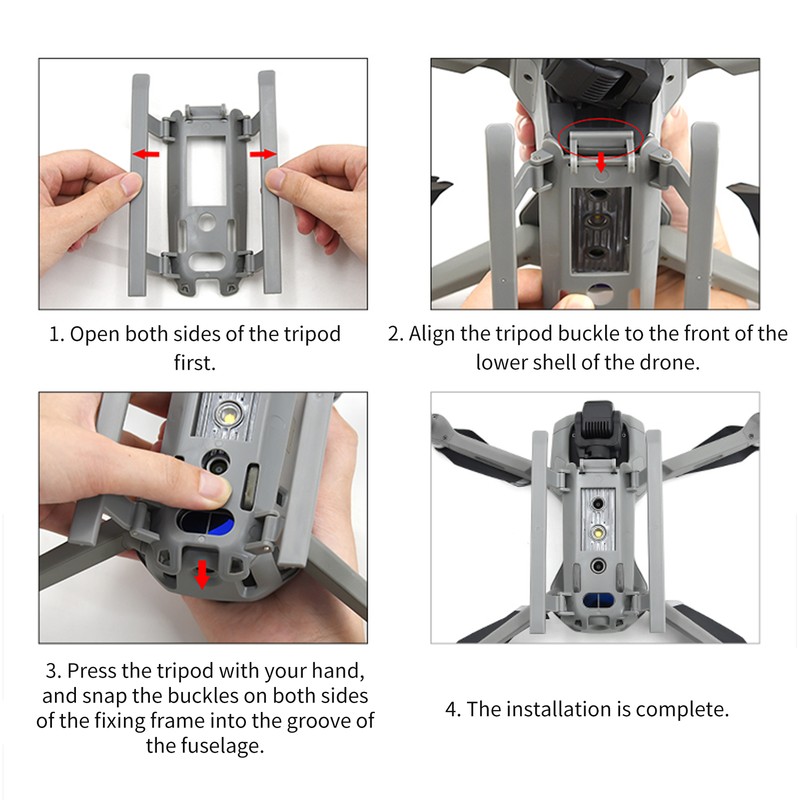 Drone Increase Landing Gear Foldable Heightened Extender Landing Legs for