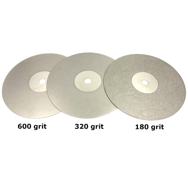 AcbbMNS 3Pcs 200mm 8 Inch Flat Lap Disc 180 320