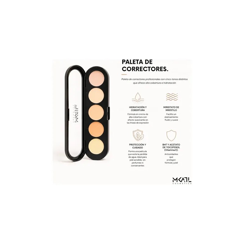 Paleta Correctores En Crema Alta Cobertura Profesional