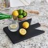 Main + Mesa Geometric Wood Cutting Board with Leather Tie