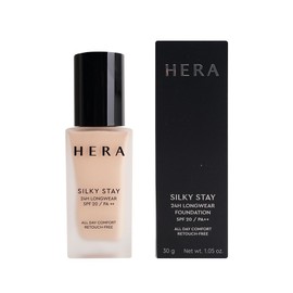 헤라 실키 스테이 24H 롱웨어 파운데이션 30g 19N1 (라이트 바닐라) SPF20/PA++ Hera Silky Stay 24H Longwear Foundation 30g 19N1 (Light Vanilla) SPF20/PA++