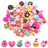 Suartus Abalorios de Resina de Donut, 100 Botones de Resina,