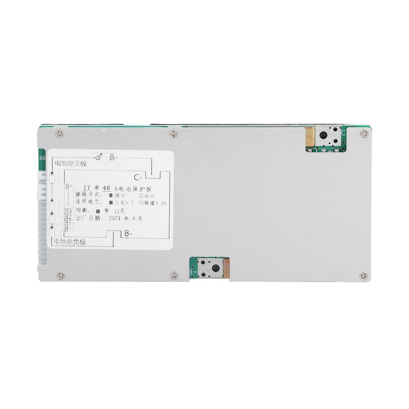 Lithium Battery Protection Board 17Series Multiple Protective Functions BMS Protection