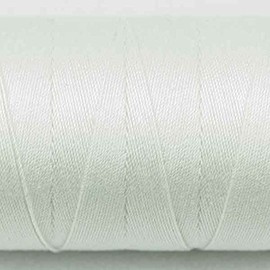 WonderFil Specialty Threads Spagetti, White, 3-ply 100% Long Staple Double-Gassed Egyptian Cotton, 12wt