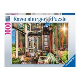 Ravensburger Redwood Forest Tiny House 1000 Piece Jigsaw Puzzle for Adults - 17496 - Every Piece is Unique, Softclick Technology Means Pieces Fit Together Perfectly