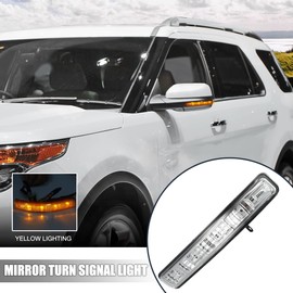 X AUTOHAUX Car LED Front Left Side Mirror Turn Signal Light BB5Z-13B375-A for Ford Explorer 2011-2019