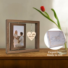 Let the Adventure Begins Wood Photo Frame Wedding Engagement Gifts for Newly Engaged Couples Presents - Display Two 15x10 CM