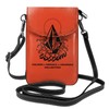 JMI Volcom Smartphone Pouch, Genuine Leather, Shoulder Bag, Thin, Women's,