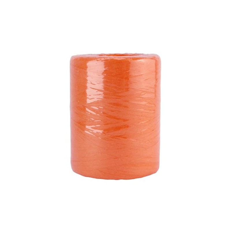 Crafty Capers 200m Orange Jumbo Roll Paper Raffia Ribbon Recyclable