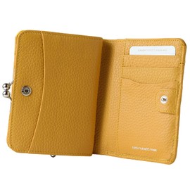 Yamamoto Kansai MJ-4505 Women's Wallet, Bifold Wallet, Genuine Leather, Kansai Yamamoto, yellow