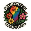 Rainbow Power Fist Intersectional Pride Sticker (2.75" x 3")