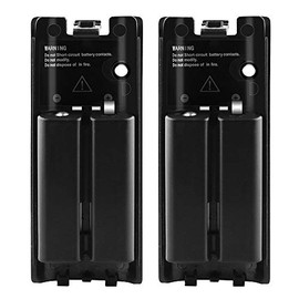 Wii Batteries Pack Rechargeable for Wii Controller, 2 Pack Rechargeable Batteries for Wii/Wii U Remote Controller Black