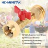 20lb to 1lb Propane Tank Adapter with Valve for 1lb