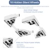 Adjustable Appliance Rollers Heavy Duty, Mobile Mini Fridge Stand Washer