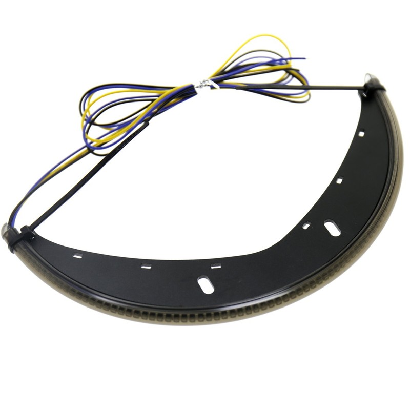 Rudyness LED Fender Turn Signal Kit Smoked Lens&Tag Light&Bracket For