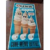 Eat-It-All Cone 1968 ENJOY Eat-It-All Ice Cream Cone Paper Sign