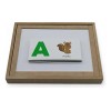 Bandeja De Grafomotricidad Montessori,pizarrón Blanco Verde