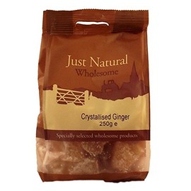 Just Natural Wholesome Crystallised Ginger 250 g x 1