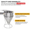 ALDKitchen Batter Dispenser | Funnel Dough Dispenser with Stand |