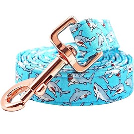 Lionheart glory Strong Dog Leash Shark Durable Blue Dog Leashes with Comfortable Soft Handle for Small Medium and Large Dogs