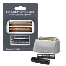 OXSITO Gold Pro Foil and Cutters Replacement for Andis TS-1/ TS-2, Precision Replacement Head Compatible with Model 17150/17155/17200