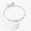 Alex and Ani Printed Flower 'Sister' Charm Bangle
