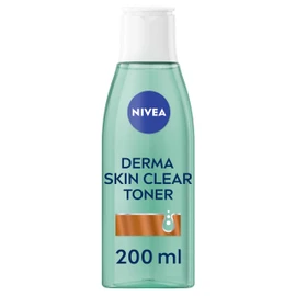 NIVEA NIVEA Derma Skin Clear Toner (200ml), Cleansing and Hydrating Toner, Salicylic Acid Toner Enriched with Niacinamide to Rebalance the Skin and Remove Impurities, For Blemish-Prone Skin